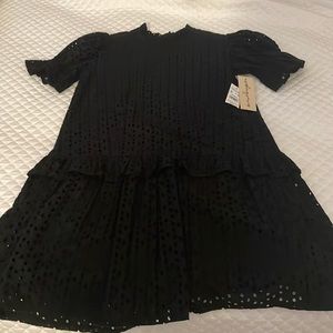 Black mini dress